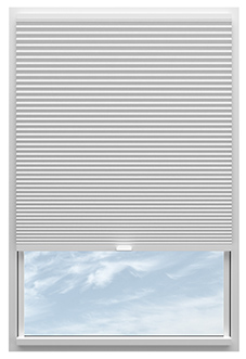Umbra (Blackout), White - Stick Fit Honeycomb Blind